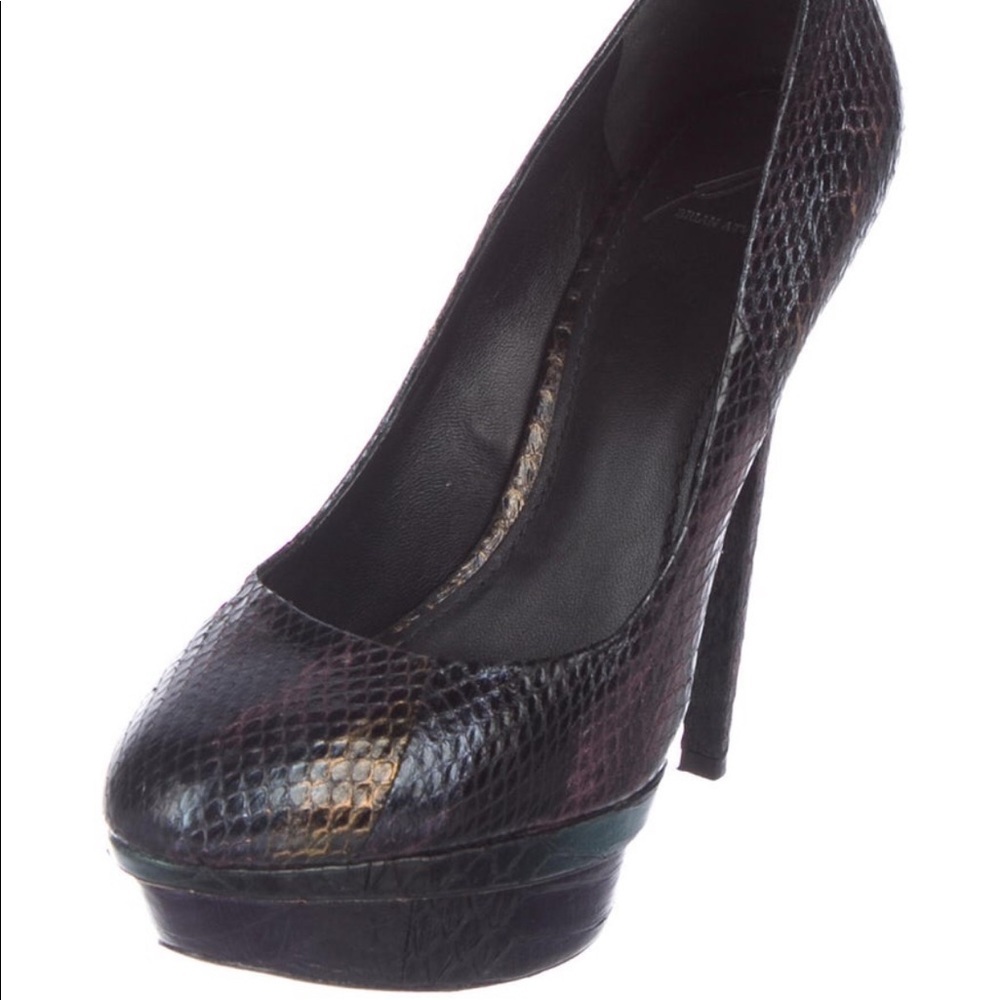 Brian Atwood Rainbow Python Platform Pumps Exotic - image 2